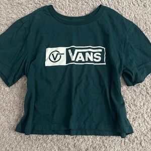 Vans Girls' Forest Green Logo Tee